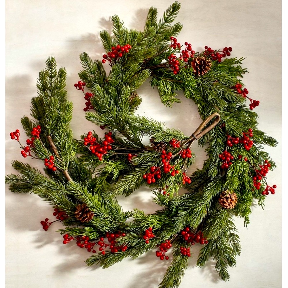 Faux Pine‎ Berry Garland